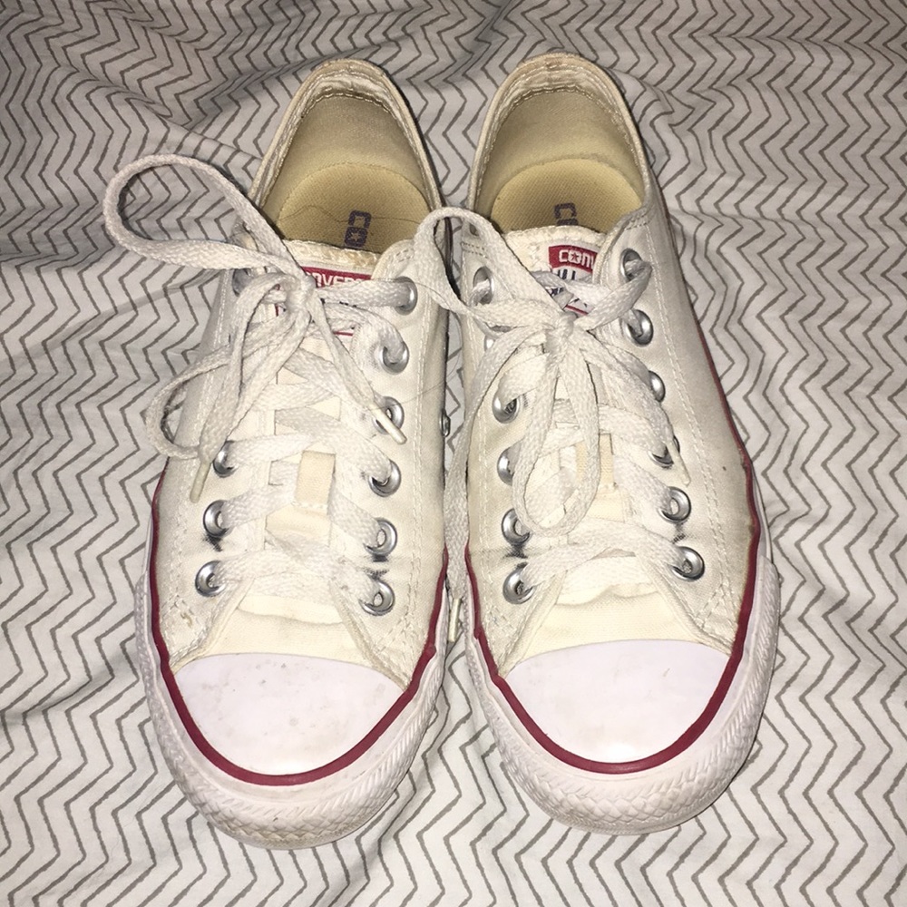 White Low Cut Conserve All Star Shoes